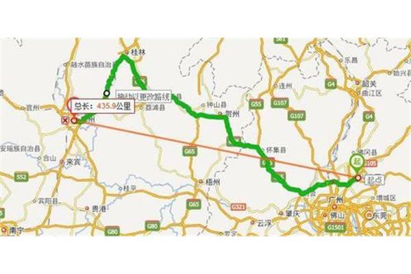 從廣州到桂林有多少公里,從北海到桂林有多少公里?