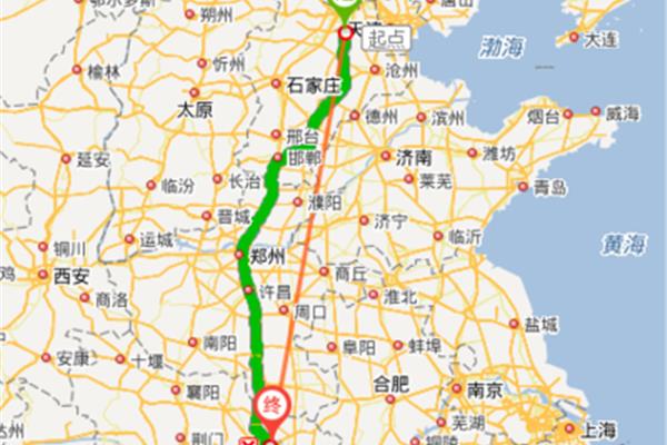 從武漢到北京有多少公里,從Xi到北京有多少公里?