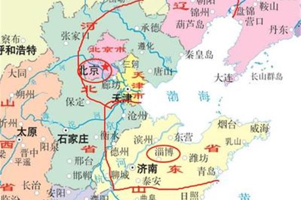 淄博到北京的高鐵多少錢,淄博到北京多少公里?
