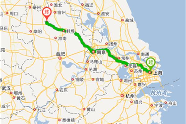 廣州到上海多少公里