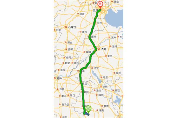 鄭州到天津多少公里