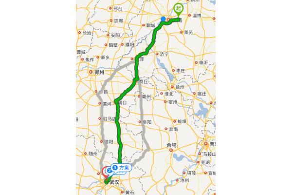 從濟南到武漢開車要多少公里?