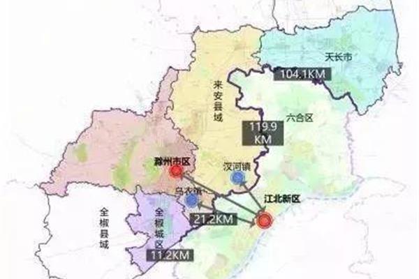 從滁州到南京多少公里? 南京離揚州多少公里