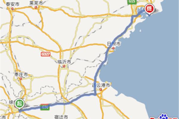 青島到徐州多少公里