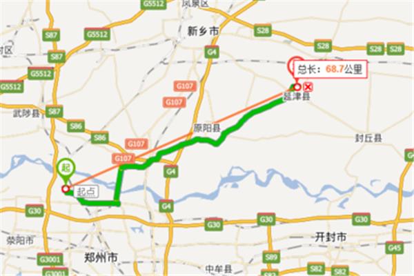 新鄉到鄭州大概有多少公里?