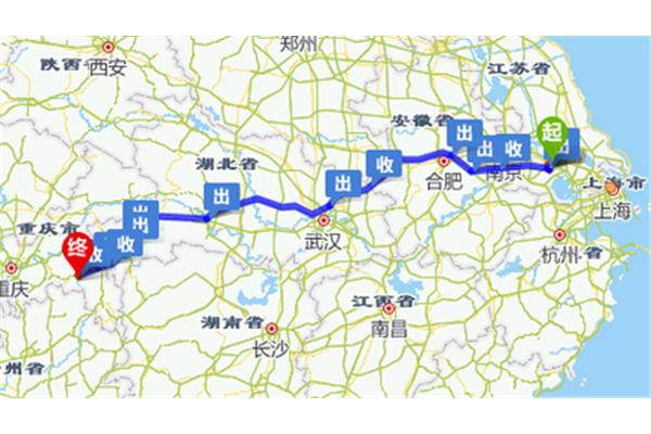 從湖北潛江到江蘇城有多少公里?