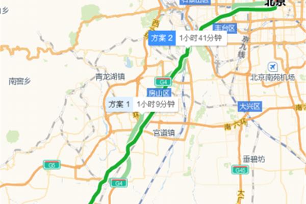 涿州到北京多少公里