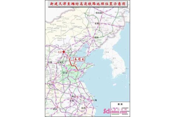 從濰坊至天津高速公路距離多少公里?