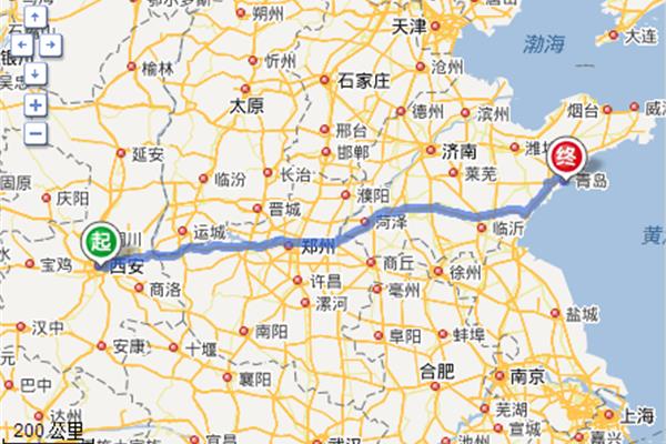 從青島騎到哈爾濱多少公里?