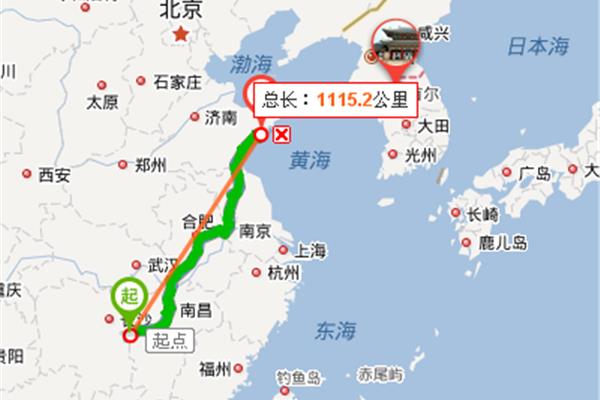 北京到青島多少公里