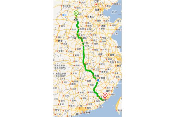 北京到廈門多少公里