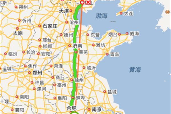 從北京到唐山的距離有多遠?