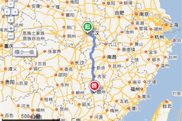 武漢到南京多少公里