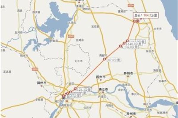 南京到泰州高鐵多少公里,江蘇南京到泰州多少公里?