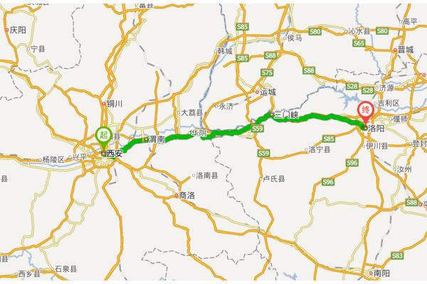 河南洛陽到甘肅慶陽多少公里,蘭州到慶陽多少公里?