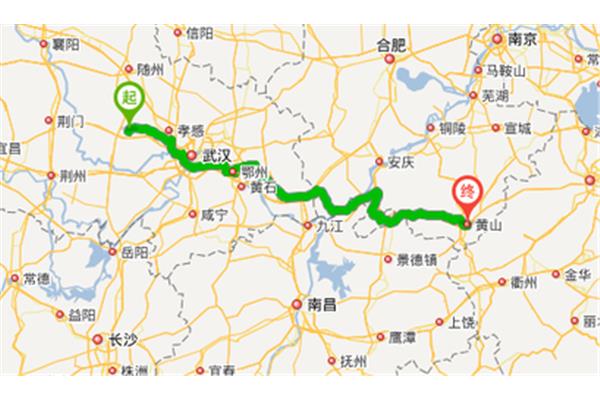 南京到黃山多少公里