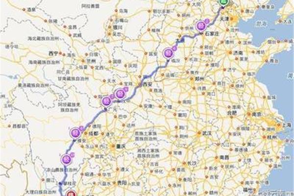 從云南到北京有多少公里,從北京到云南坐車有多少公里?