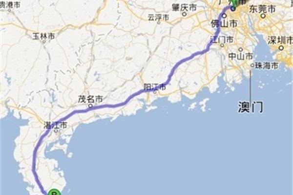 從深圳公明到廣西貴港有多少公里?