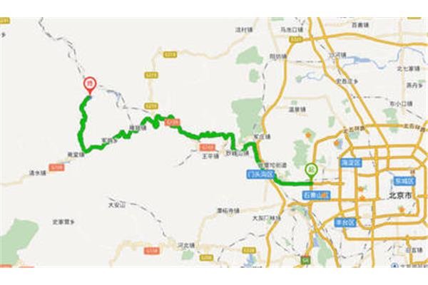 北京到門頭溝多少公里