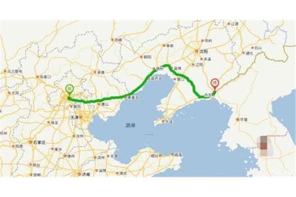 丹東到北京多少公里