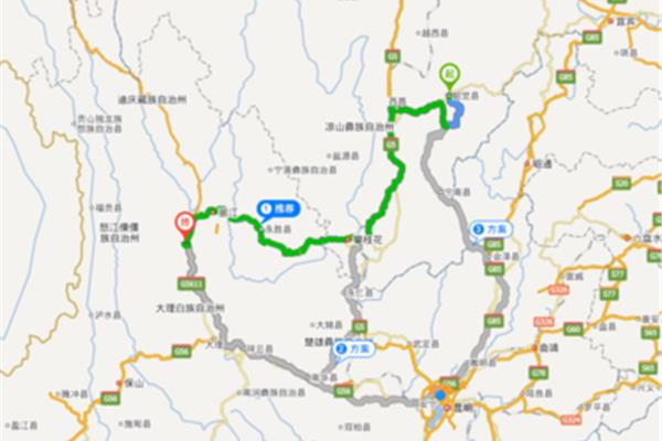 西昌到大理多少公里,從云南大理到西昌有多少公里?