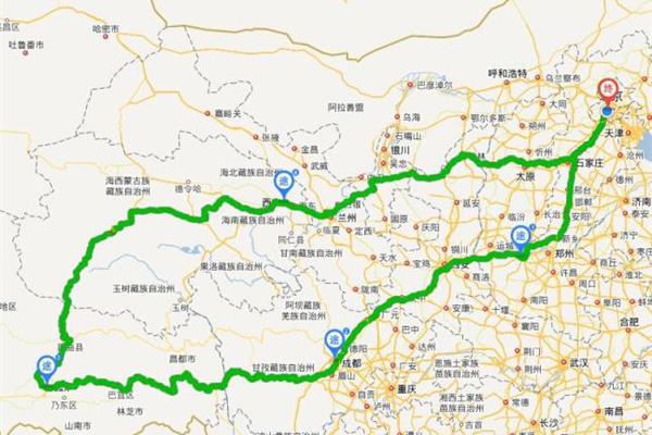 西寧至北京多少公里