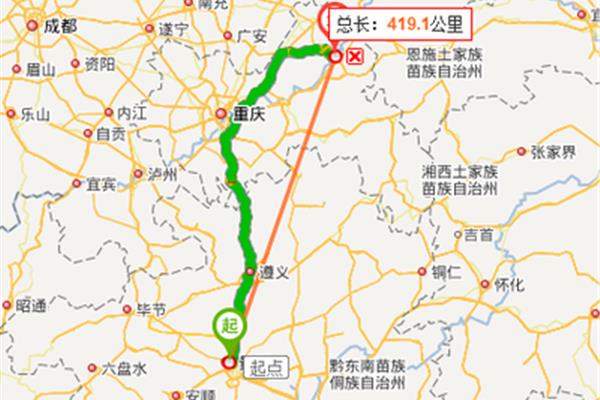 重慶有多少公里