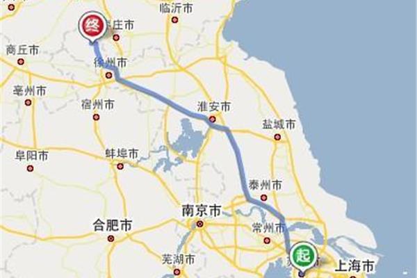 從蘇州到徐州沛縣,從徐州沛縣到蘇州有多少公里?