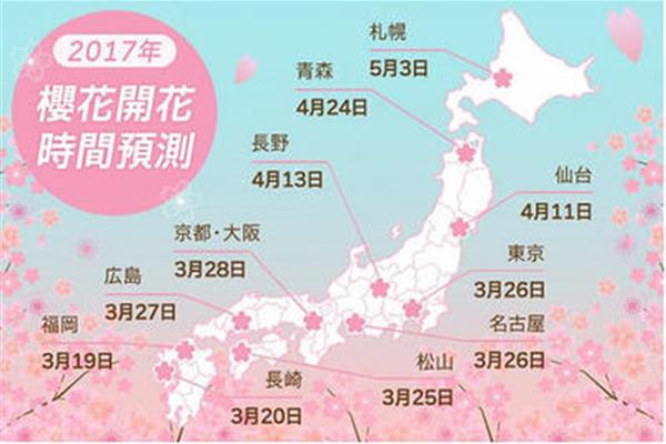 日本京都樱花观赏点和2019年日本樱花观赏路线
